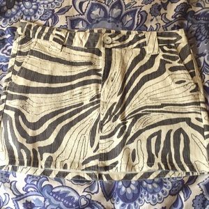 rogan for Target zebra print Denim skirt